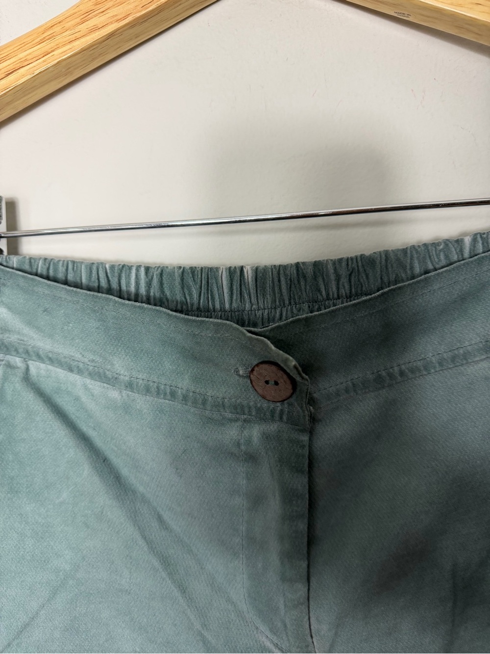 Luukaa Cargo Pants Cotton Green Stone washed Size 10 Women’s - Picture 5 of 10